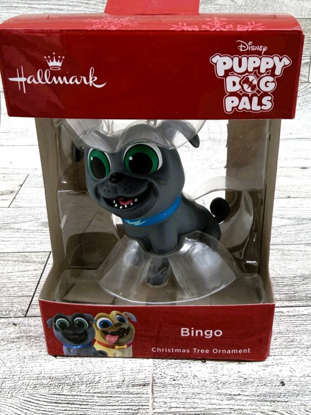 Brand New in Box Hallmark Disney Puppy Dog Pals BINGO Christmas Ornament